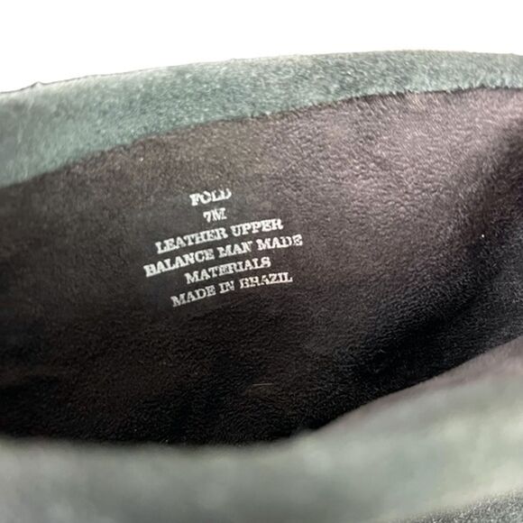 STEVE MADDEN FOLD High Cone Heels Ankle Boots Gray Suede Genuine Leather sz 7 M - Picture 2 of 16